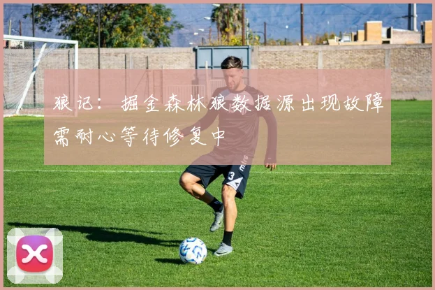 狼记：掘金森林狼数据源出现故障需耐心等待修复中
